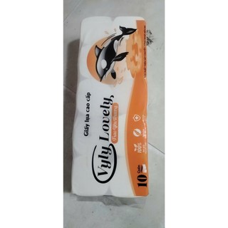 Giấy Vệ Sinh Vyly Lovely 10 Cuộn 3 Lớp Cty Giấy Thành Công Tiện Lợi, Giá Siêu Tốt