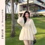 Áo Voan Tơ Bồng Kiểu Dáng Tiểu Thư Đính Hoa Trước Ngực JOLIE