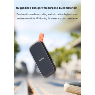 Ổ cứng di động SSD External Sandisk E30 Portable dung lượng 1TB 800MB/s (Đen)