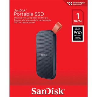 Ổ cứng di động SSD External Sandisk E30 Portable dung lượng 1TB 800MB/s (Đen)