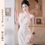 Váy Ren Cổ Yếm Dáng Ôm Body Phối Cut-Out Ngực Sang Trọng JOLIE