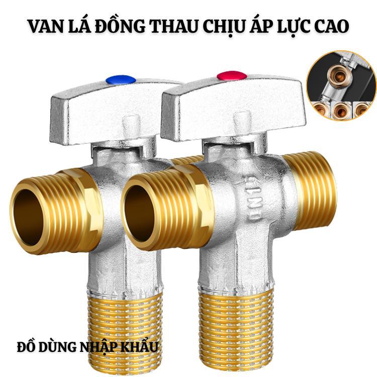 Van lá van T áp lực lõi đồng dày 3mm chịu nén cao koong nứt không bể an toàn khi sử dụng