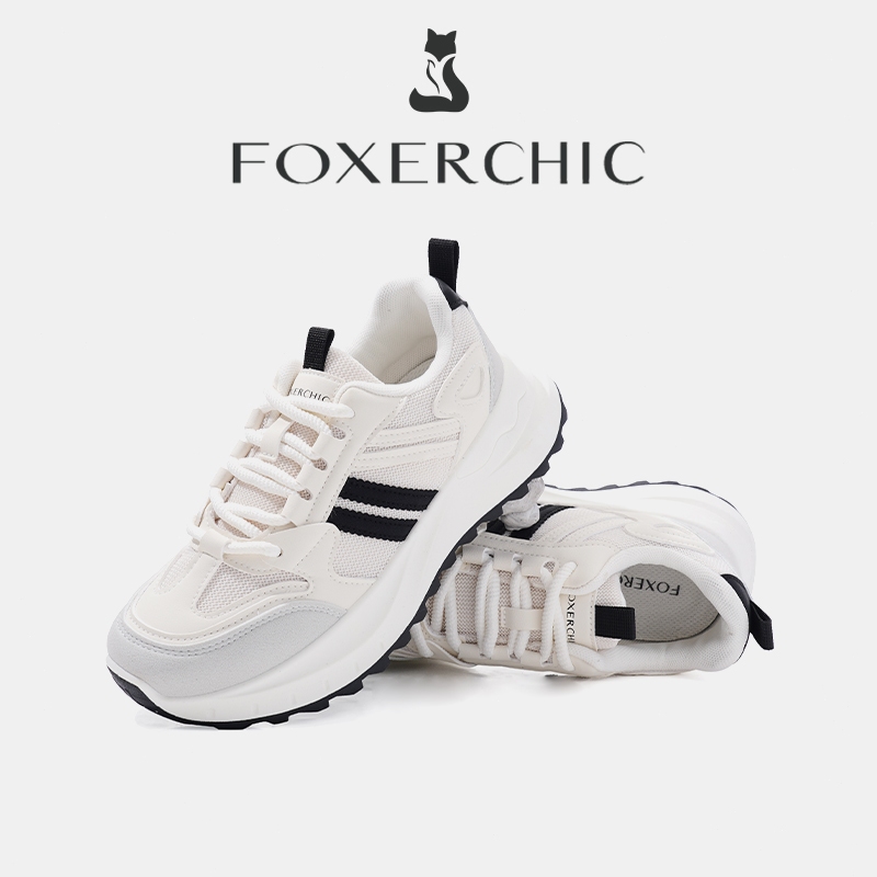 FOXERCIC Giày Thể Thao Nữ Giày Nữ Giày Thể Thao Đế Dày Giày Nữ Đế Mềm Tăng 5cm Bao đựng quà kèm theo