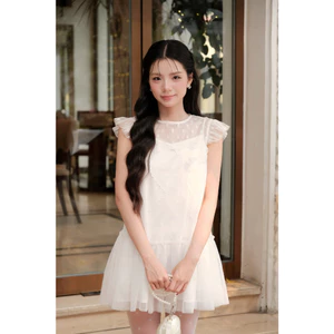 Váy lưới hoa nổi Sabine dress