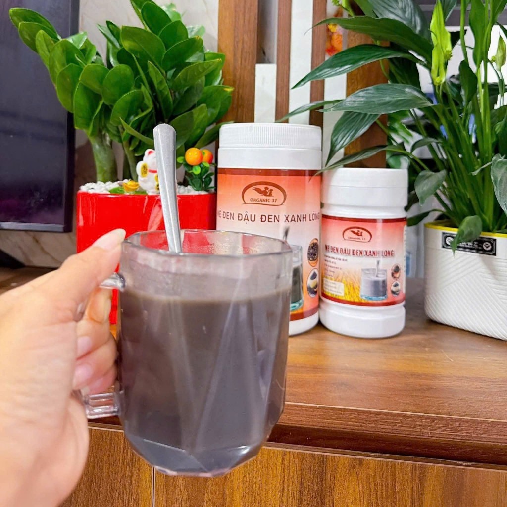 [NGUYÊN CHẤT] Bột Ngũ Cốc Mè Đen Đậu Đen Xanh Lòng Organic - Rang Xay Thủ Công (Hộp 500g)