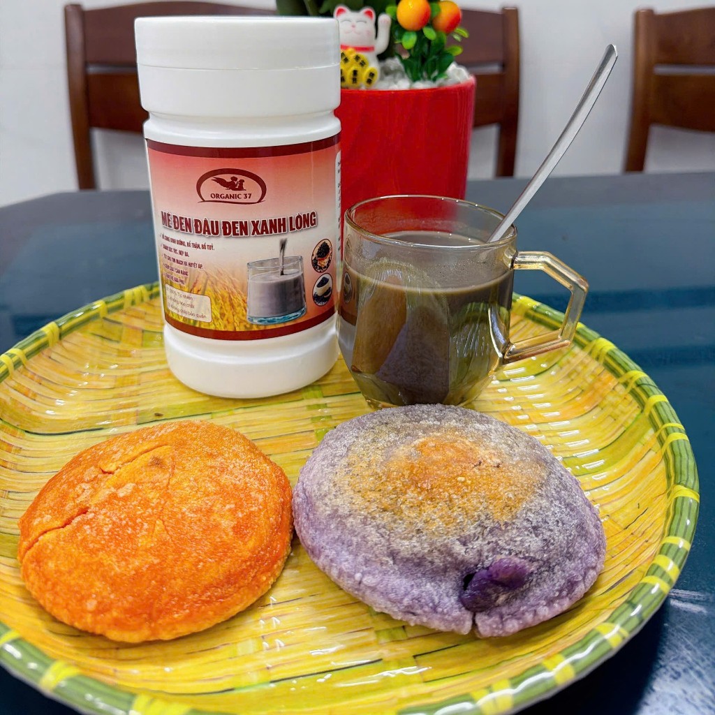 [NGUYÊN CHẤT] Bột Ngũ Cốc Mè Đen Đậu Đen Xanh Lòng Organic - Rang Xay Thủ Công (Hộp 500g)