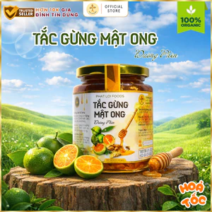 Tắc Gừng Mật Ong Đường Phèn Phat Loi Foods - Tặng Ly Thuỷ Tinh - KHỐI LƯỢNG THỰC 200g - 350g- 650g