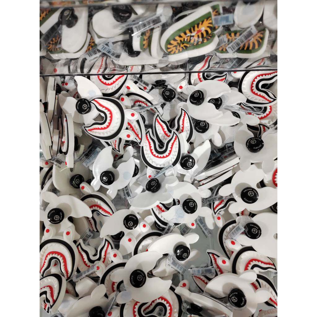 Set 5 charm BABE gắn dép cross, Nút gắn sticker dép cross trang trí cham 2D hoạt hình CROSS TREND