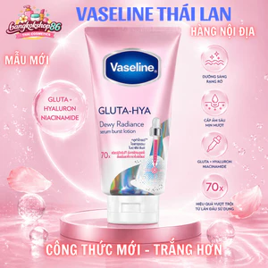 Vaseline Gluta Hya Dewy Radiance 300ml – Lotion Dưỡng Thể Sáng Da, Cấp Ẩm Mịn Màng, Thấm Nhanh Không Bết Dính - Nội Địa