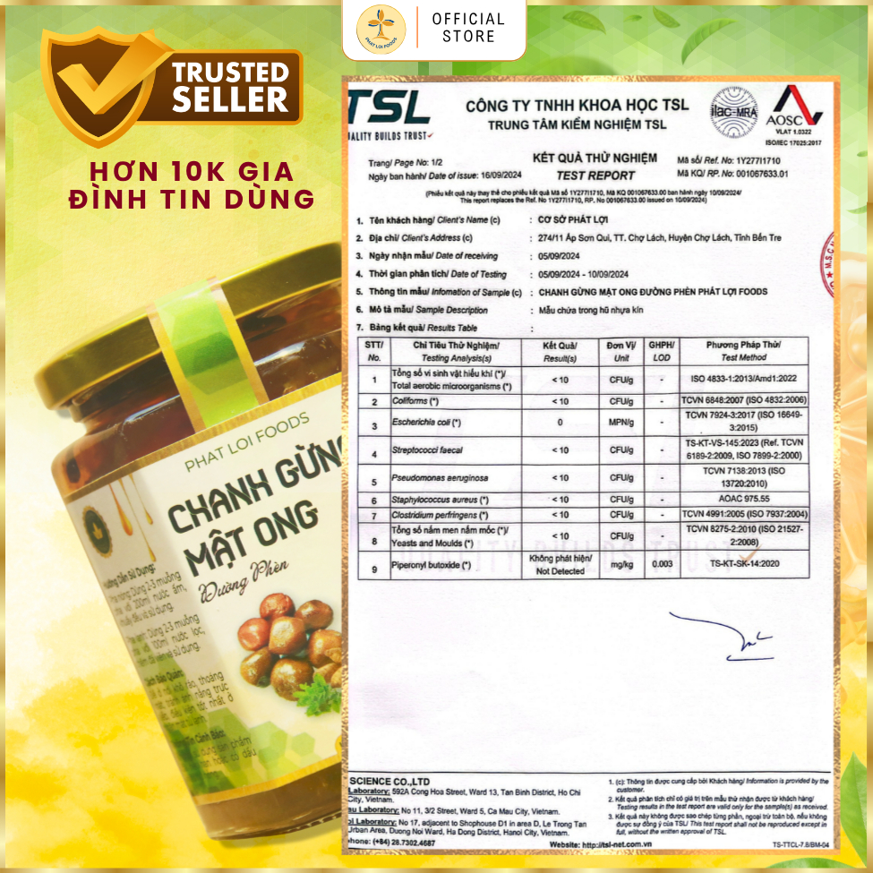 CHANH GỪNG MẬT ONG ĐƯỜNG PHÈN - PHAT LOI  FOODS - Thành phần tự nhiên, KHỐI LƯỢNG THỰC, hoả tốc