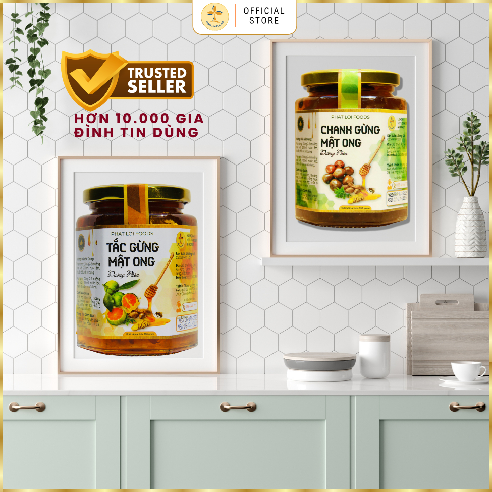 CHANH GỪNG MẬT ONG ĐƯỜNG PHÈN - PHAT LOI  FOODS - Thành phần tự nhiên, KHỐI LƯỢNG THỰC, hoả tốc