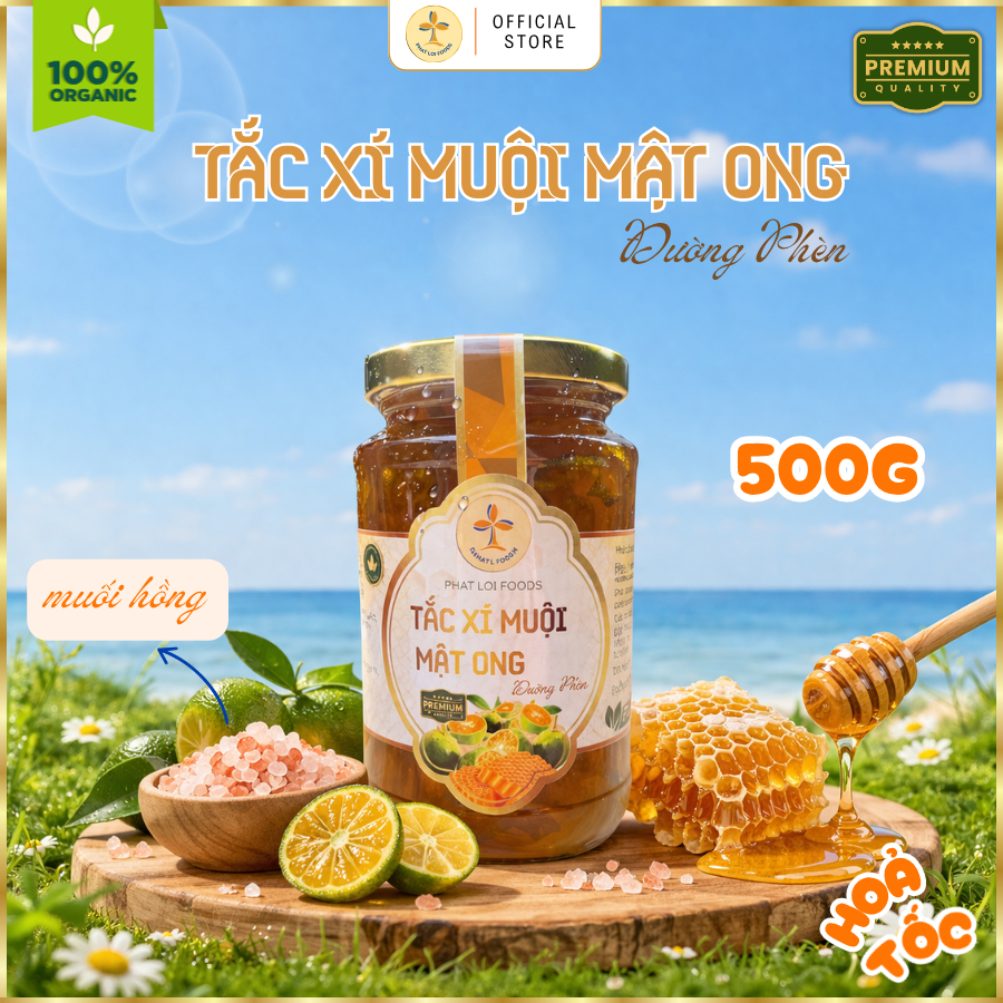 TẮC XÍ MUỘI MẬT ONG ĐƯỜNG PHÈN - PHAT LOI FOODS - không chất bảo quản, tiện dụng dễ dùng