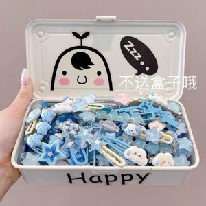 Set 50 kẹp hàn quốc màu xanh dành cho bé ( không kèm hộp)