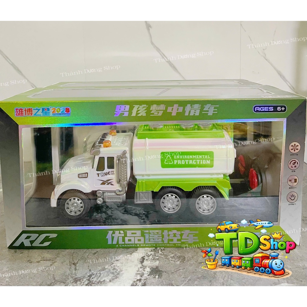 XE CÔNG TRÌNH ĐIỀU KHIỂN TỪ XA RC – CẦN CẨU & XE RÁC, XE BỒN SIÊU NGẦU CHO BÉ