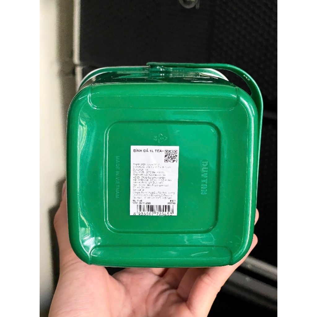 Bình đá vuông mini 1l có quai. HKM Tea +