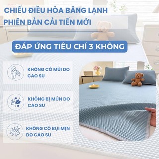 Chiếu điều hòa băng lạnh M2T BEDDING màu săc trơn đủ kích thước - kèm 2 vỏ gối
