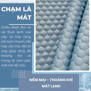 Chiếu điều hòa băng lạnh M2T BEDDING màu săc trơn đủ kích thước - kèm 2 vỏ gối