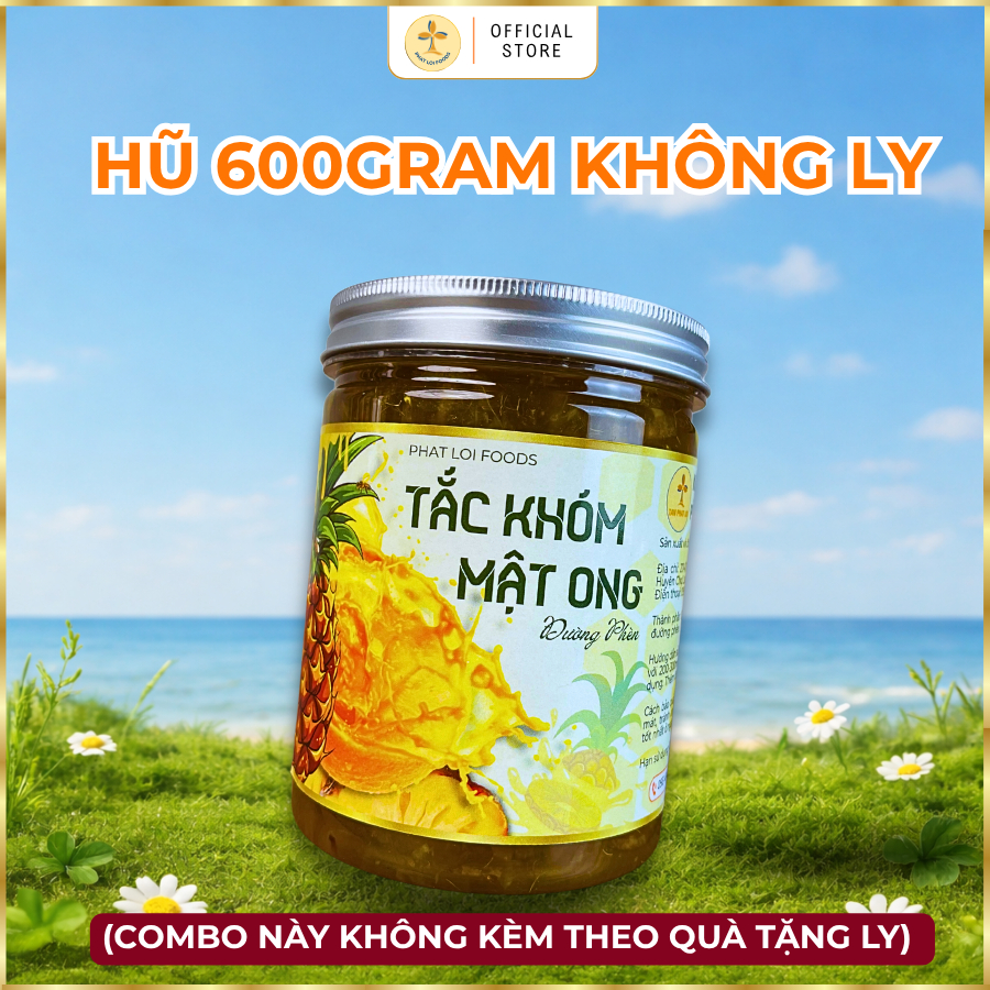 Tắc Khóm Mật Ong Đường Phèn 600gram - Phat Loi Foods - Nguyên liệu tự nhiên, giải khát cực đã