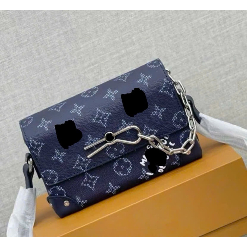 ⚡️[Hight Quality] Túi Đeo Chéo Nam Nữ \/ Navy Blue Full Box - Điểm Nhấn Ghim Phối Màu Cao Cấp Loại 1