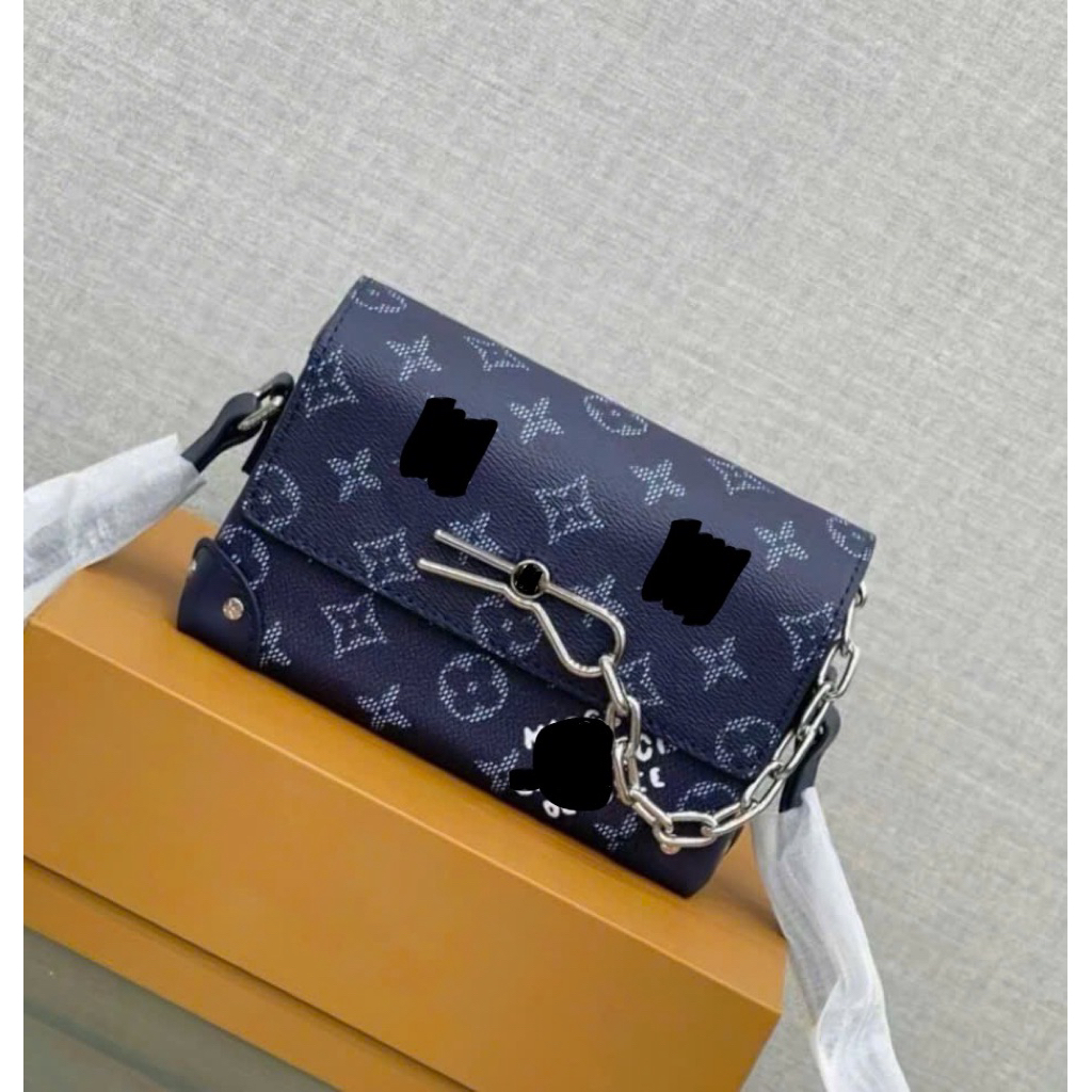 ⚡️[Hight Quality] Túi Đeo Chéo Nam Nữ \/ Navy Blue Full Box - Điểm Nhấn Ghim Phối Màu Cao Cấp Loại 1