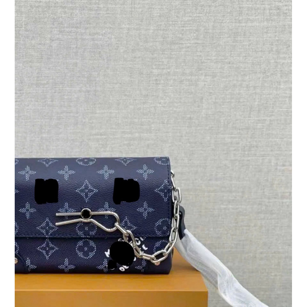 ⚡️[Hight Quality] Túi Đeo Chéo Nam Nữ \/ Navy Blue Full Box - Điểm Nhấn Ghim Phối Màu Cao Cấp Loại 1