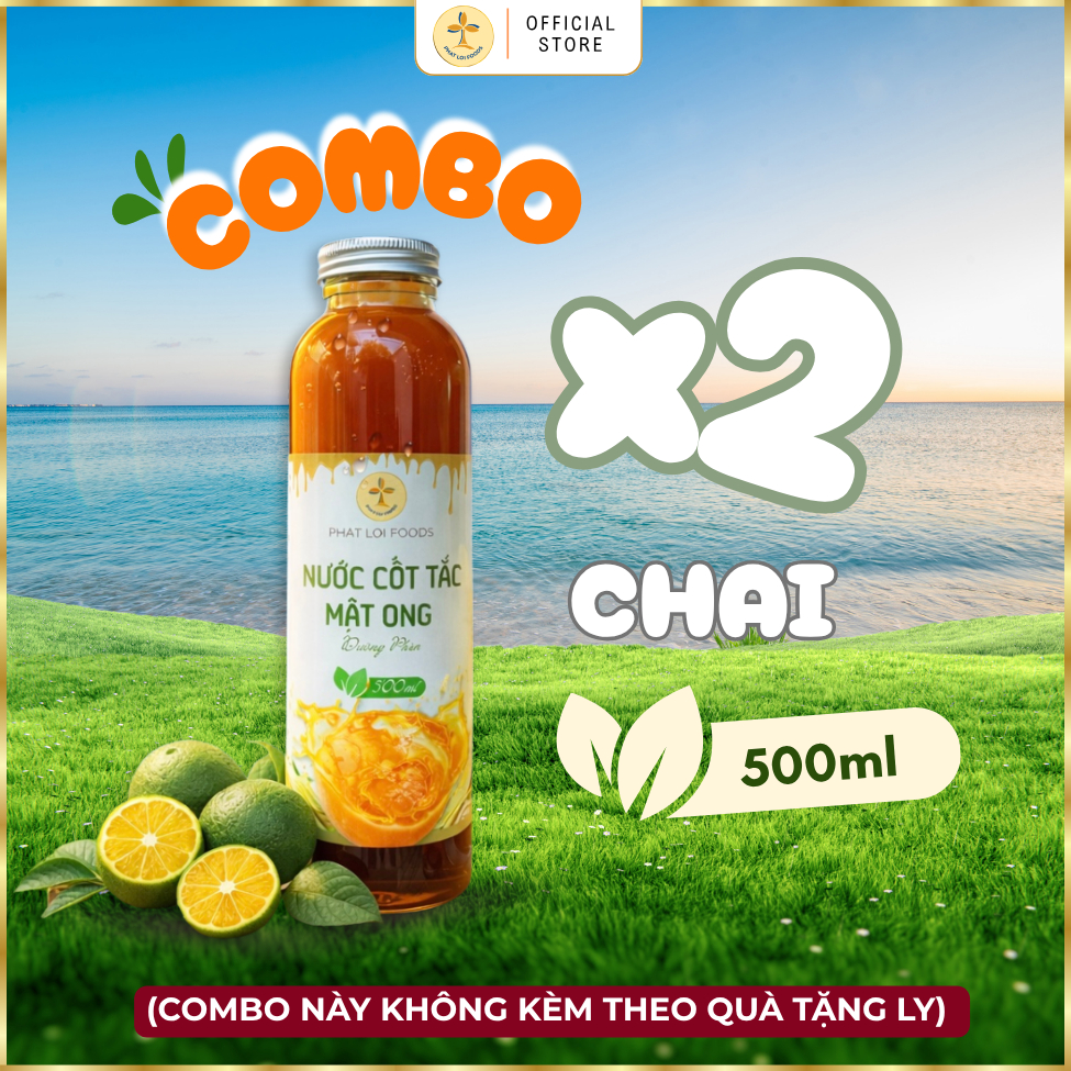 Nước Cốt Tắc Mật Ong Đường Phèn Nguyên Chất 500ml - Phat Loi Foods - Tắc Tươi Tự Nhiên