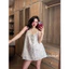 Đầm 2 dây hoa suông kim anh bùi