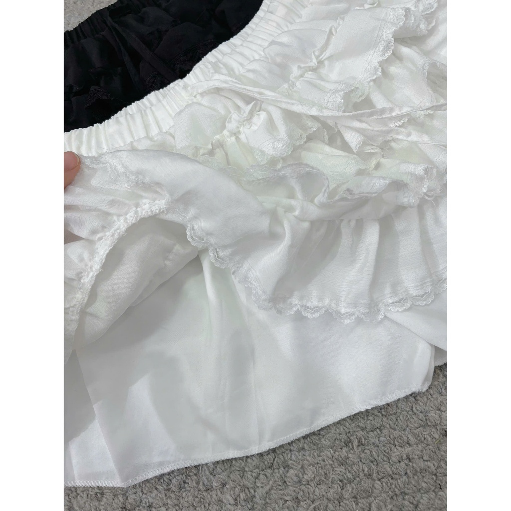 Rosy Skirt (TSW) Chân váy xếp tầng phối ren Nữ the.sweaterweather