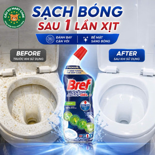 Tẩy bồn cầu Bref Đức 750ml Gel 4in1 sạch sâu, diệt khuẩn, đánh bay cặn vôi, làm sạch đường ống, khử mùi - thơm mát