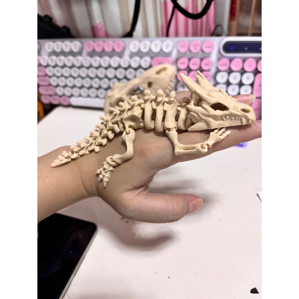 Mô hình bộ xương Rồng 3D dùng để Trang Trí tiểu cảnh thủy sinh, Chuồng Rùa và Bò Sát