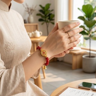 Vòng Tay Đá Mã Não Đỏ May Mắn Vòng Tay Chỉ Đỏ Kim Bảo Bình An Phong Thủy Chiêu Tài Trang Sức Nữ Cao Cấp Mẫu Mới Nhất