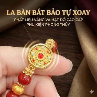 Vòng Tay Đá Mã Não Đỏ May Mắn Vòng Tay Chỉ Đỏ Kim Bảo Bình An Phong Thủy Chiêu Tài Trang Sức Nữ Cao Cấp Mẫu Mới Nhất