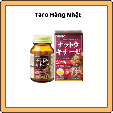 Viên uống hỗ trợ tai biến đột quỵ Nattokinase 2000 Orihiro 60 viên