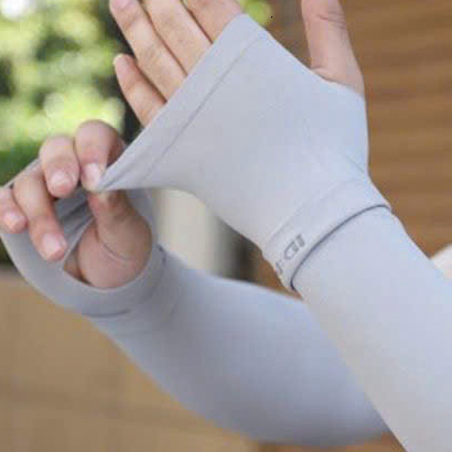 Găng bao tay chống nắng Nam Nữ đi nắng ống tay dài dày dặn hở ngón Thể thao đi lái xe câu cá 04 ntt95