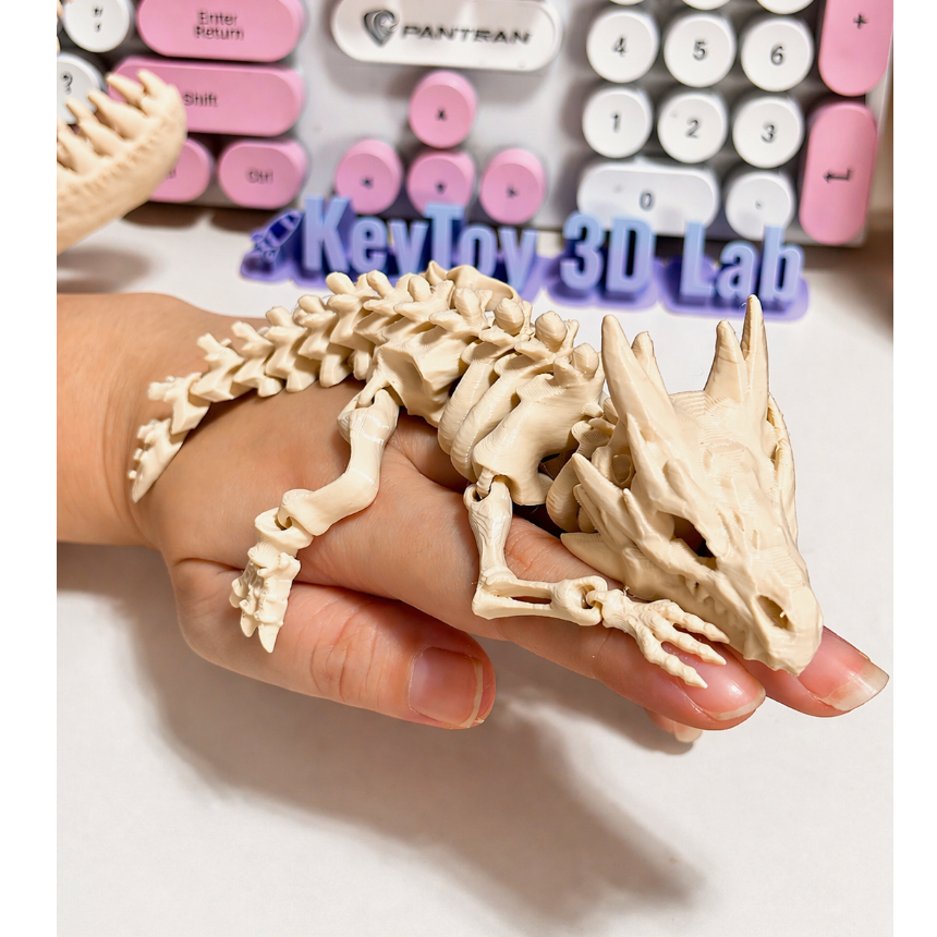 Mô hình bộ xương Rồng 3D dùng để Trang Trí tiểu cảnh thủy sinh, Chuồng Rùa và Bò Sát
