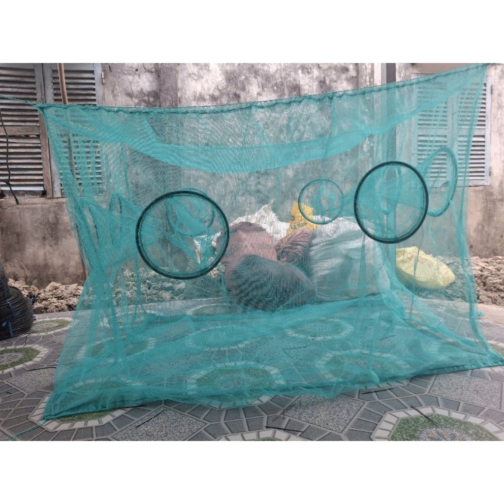 mùng bẫy cá lòng tong ngang 1m2 dài 1m8