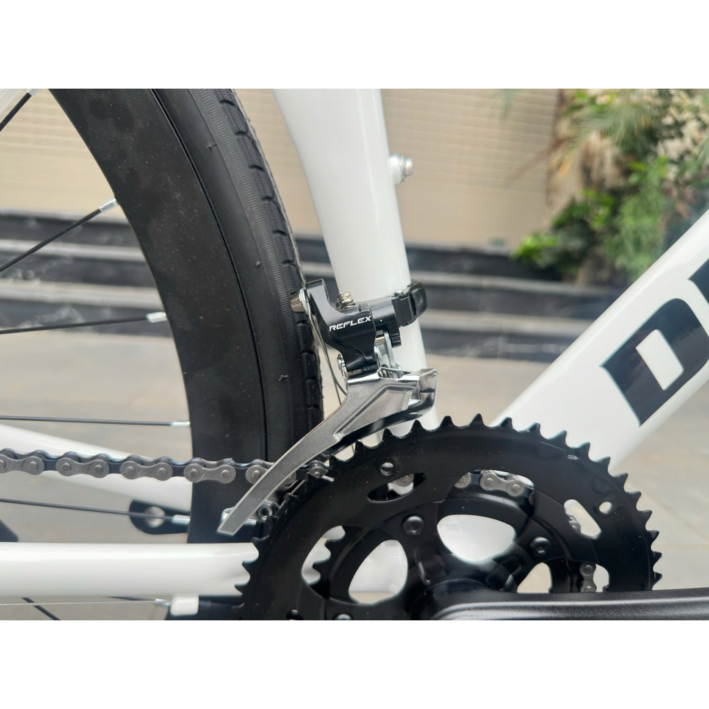 Xe Đạp Đua DEEPFLY R66 Khung Nhôm Không Mối Hàn, Cối Nổ Siêu Trớn, Bộ Đề Sensah Reflex 16 Tốc Độ, Vành Nhôm