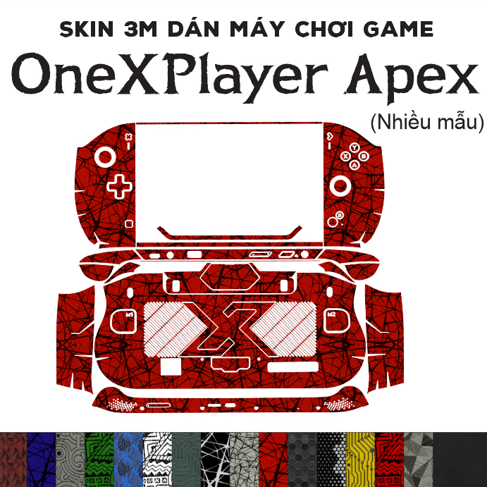 Skin 3M dán OneXPlayer Apex (Nhiều mẫu) | Miếng film dán cho máy chơi game One X Player PC Handheld