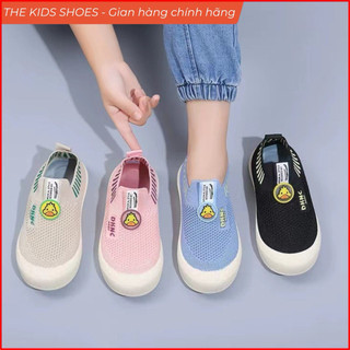 [Form nhỏ] Giày Slip On Trẻ Em BABY DUCK - Giày Lười Lưới Thoáng Khí Cho Bé Trai Bé Gái Siêu Nhẹ, Chống Trơn Trượt