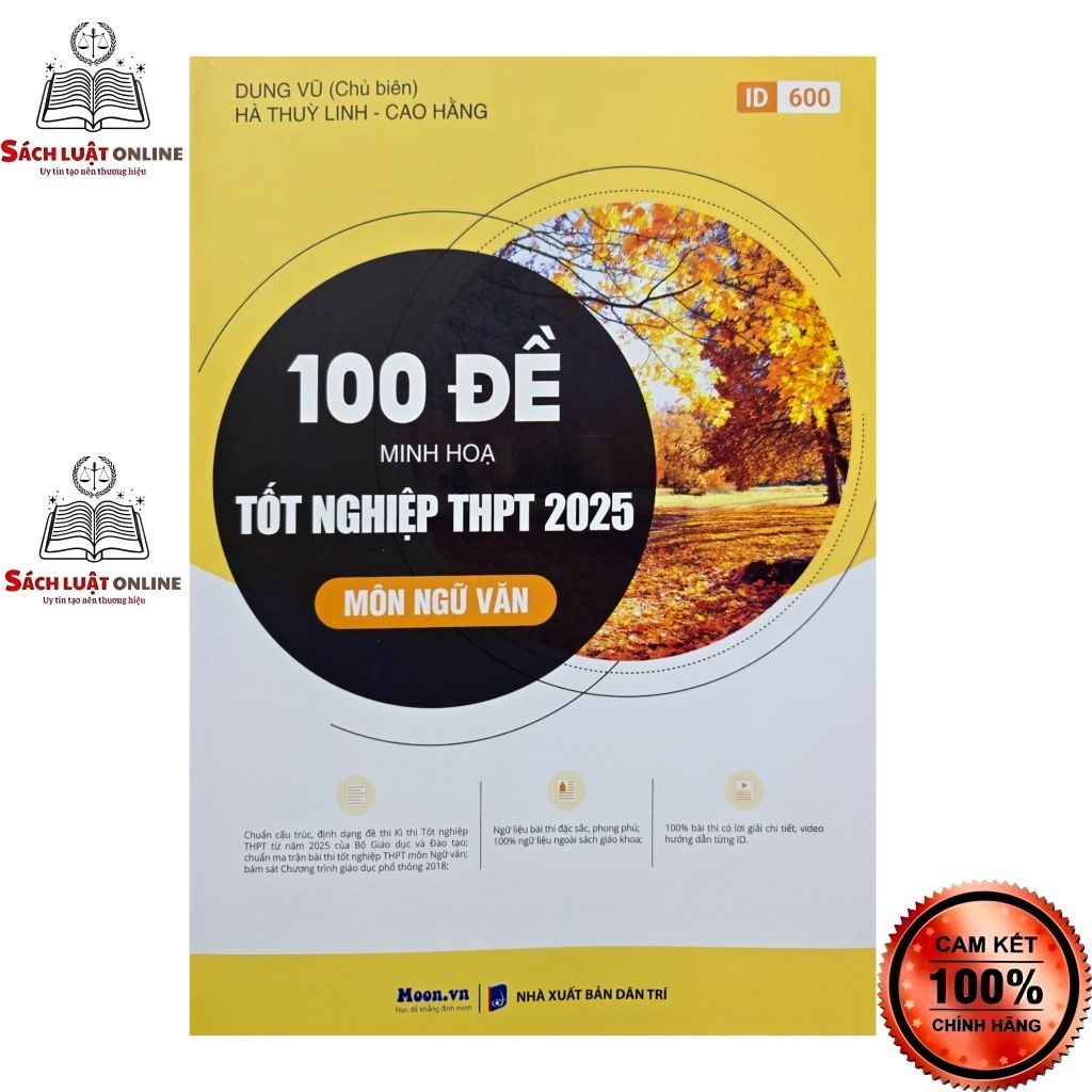 Sách - 100 đề thi minh họa tốt nghiệp THPT 2025 môn Văn