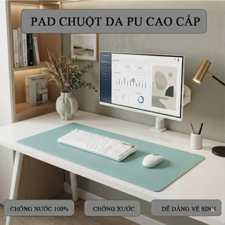 Thảm Da Trải Bàn Làm Việc Cỡ Lớn Kiêm Lót Chuột Kích Thước 50x100cm  – Không Thấm Nước - Dễ Vệ Sinh