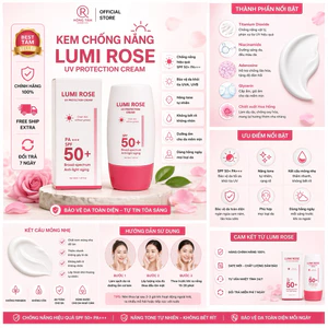 Kem Chống Nắng Lumi Rose SPF50+ PA+++ Mul Rose Chính Hãng Kiềm Dầu 30g