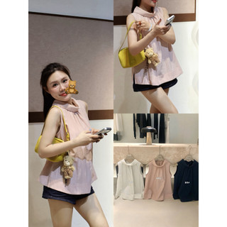 𝐏𝐡𝐢𝐞𝐧 𝐖𝐆𝐖𝐄 | (Sẵn) w8922 Áo Sát Nách Cổ Cao Dáng A Baby Rộng