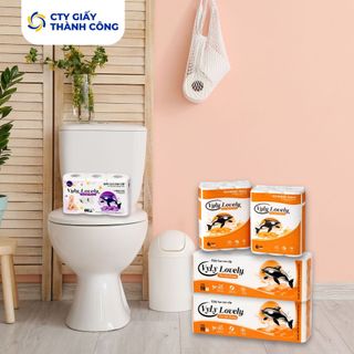 Giấy Vệ Sinh Không Lõi 6 Cuộn Đứng 3 Lớp 900g Cty Giấy Thành Công Combo Tiện Lợi, An Toàn Chất Lượng
