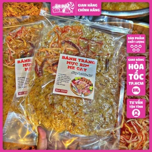 Bánh tráng Mực Rim Me Cay túi 300gr - Ăn vặt Su Xoắn
