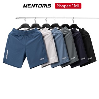 Quần Short Nam MENTORIS, Quần Đùi Chất Gió Cao Cấp, Form Gọn Gàng, Trẻ Trung, Dễ Phối Đồ MSR2601