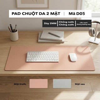 Thảm Da Trải Bàn Làm Việc Kiêm Lót Chuột Cỡ Lớn (Sử dụng 2 mặt) - Chống Nước - Chống Bụi -Dễ Vệ Sinh