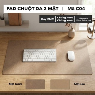 Thảm Da Trải Bàn Làm Việc Cỡ Lớn Kiêm Lót Chuột Kích Thước 40x90cm  – Không Thấm Nước - Dễ Vệ Sinh