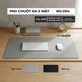 Thảm Da Trải Bàn Làm Việc Kiêm Lót Chuột Cỡ Lớn (Sử dụng 2 mặt) - Chống Nước - Chống Bụi -Dễ Vệ Sinh