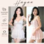 HT128 Váy ngủ sexy 2s cánh tiên ren eo tôn dáng,đồ ngủ lụa đơn giản dáng xoè gợi cảm HT128